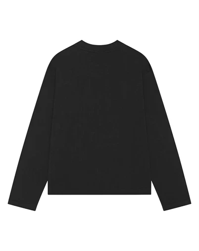 Bareen - Oversized Logo Longsleeve T-shirt - Black